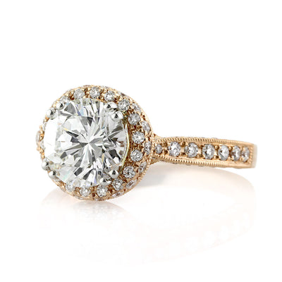 2.76ct Round Brilliant Cut Diamond Engagement Ring