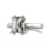 3.01ct Emerald Cut Diamond Solitaire Engagement Ring