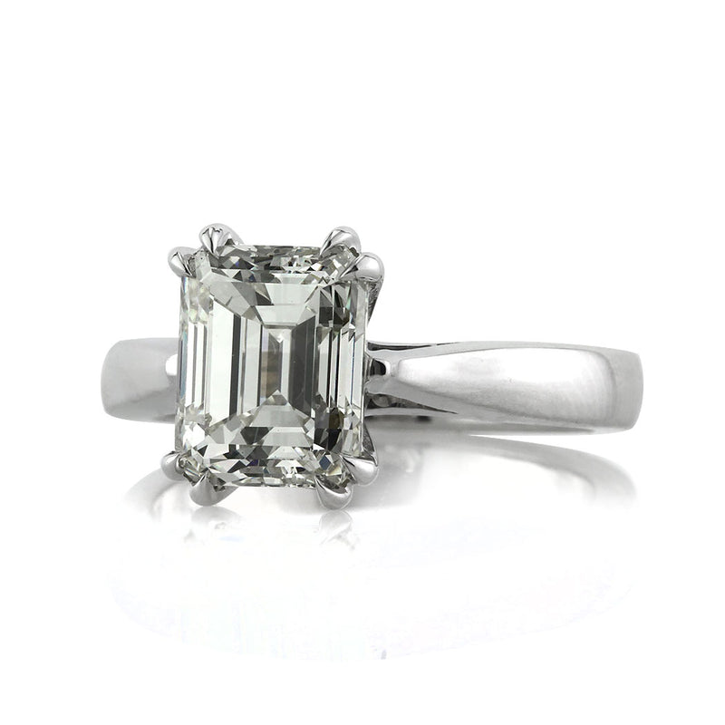 3.01ct Emerald Cut Diamond Solitaire Engagement Ring