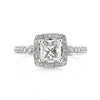 1.86ct Princess Cut Diamond Engagement Ring