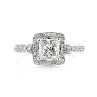 1.86ct Princess Cut Diamond Engagement Ring