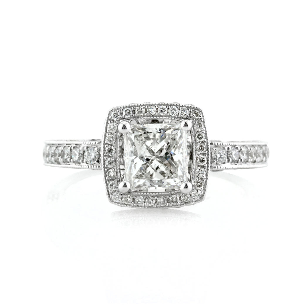 1.86ct Princess Cut Diamond Engagement Ring