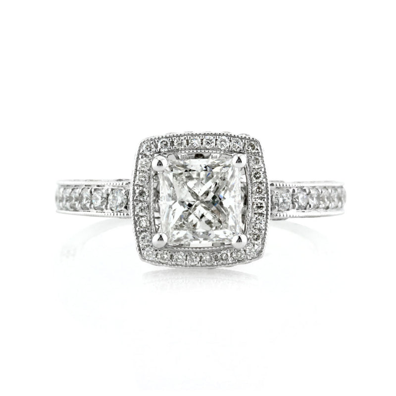 1.86ct Princess Cut Diamond Engagement Ring