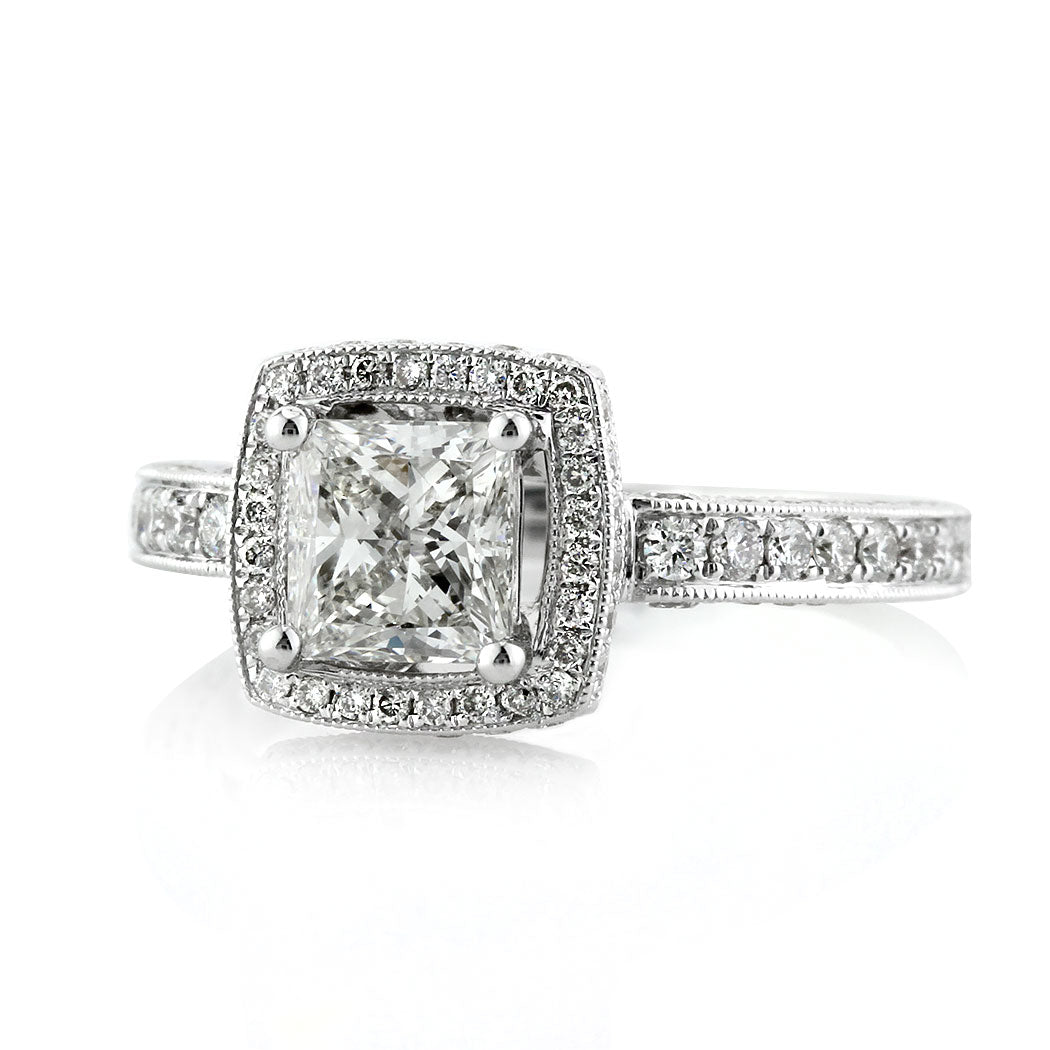 1.86ct Princess Cut Diamond Engagement Ring