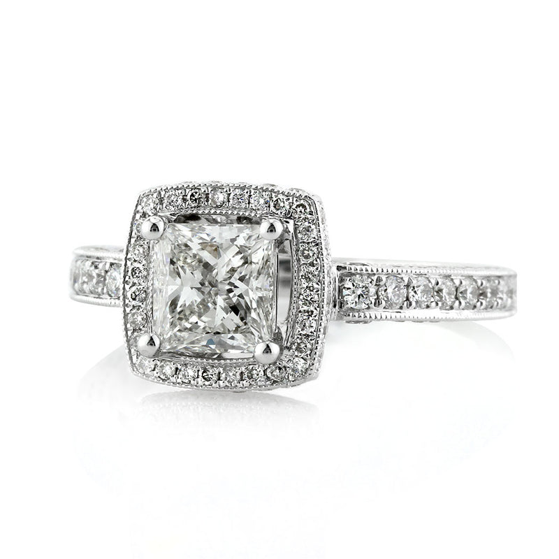1.86ct Princess Cut Diamond Engagement Ring
