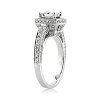 1.86ct Princess Cut Diamond Engagement Ring