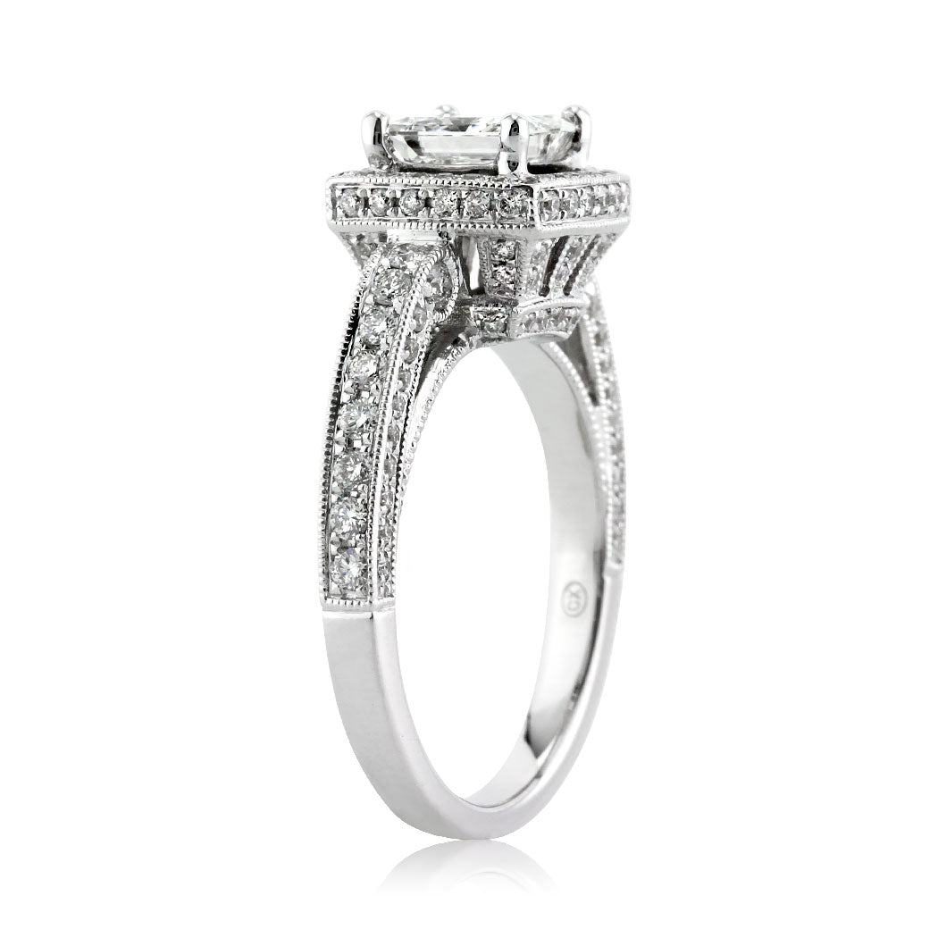 1.86ct Princess Cut Diamond Engagement Ring