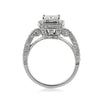 1.86ct Princess Cut Diamond Engagement Ring