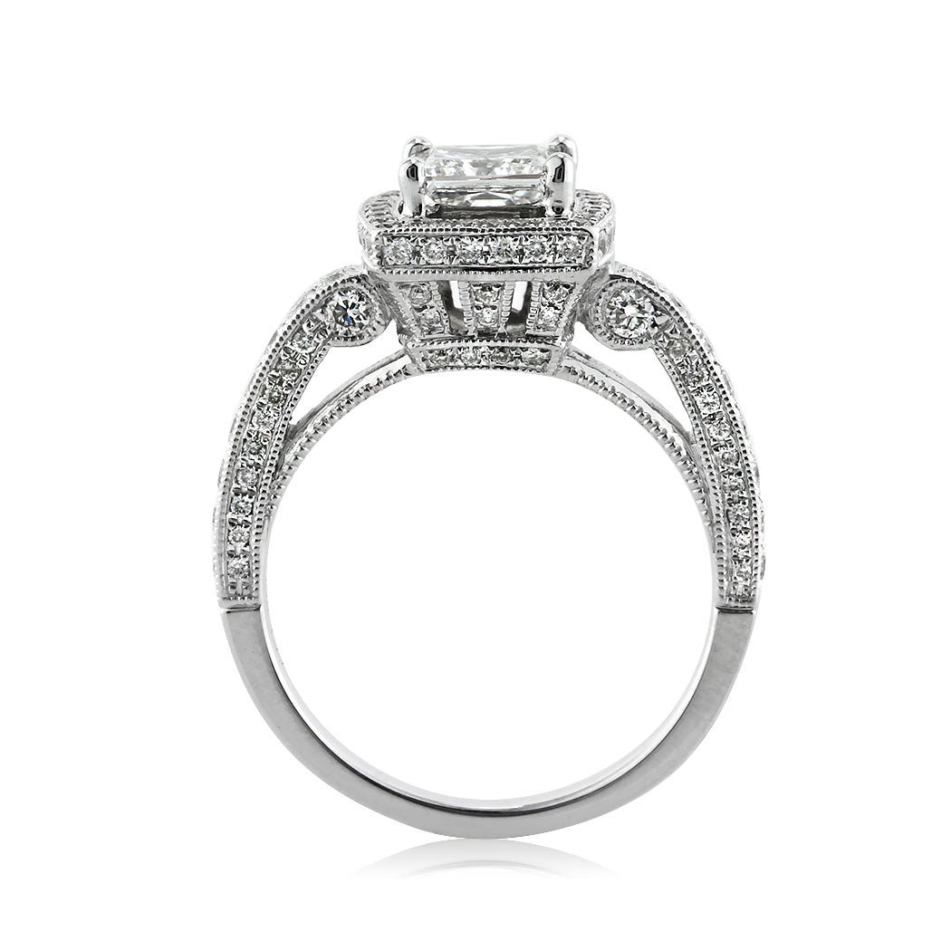1.86ct Princess Cut Diamond Engagement Ring