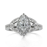 1.20ct Marquise Cut Diamond Engagement Ring