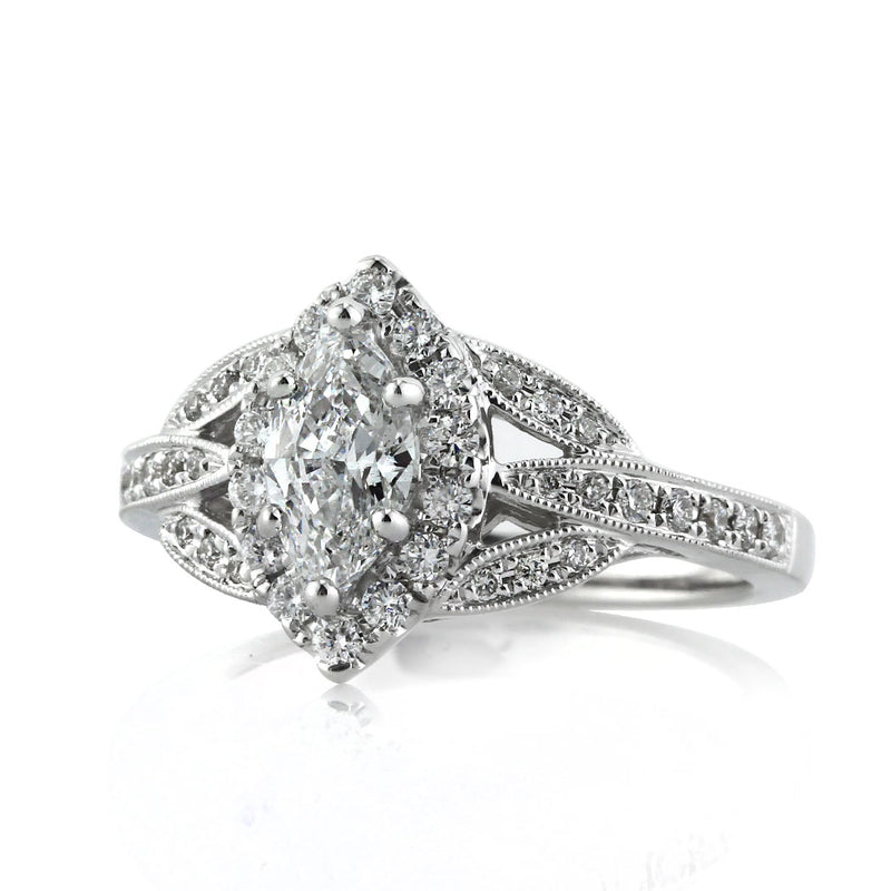 1.20ct Marquise Cut Diamond Engagement Ring