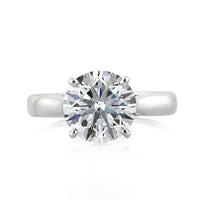 2.59ct Round Brilliant Cut Diamond Solitaire Engagement Ring