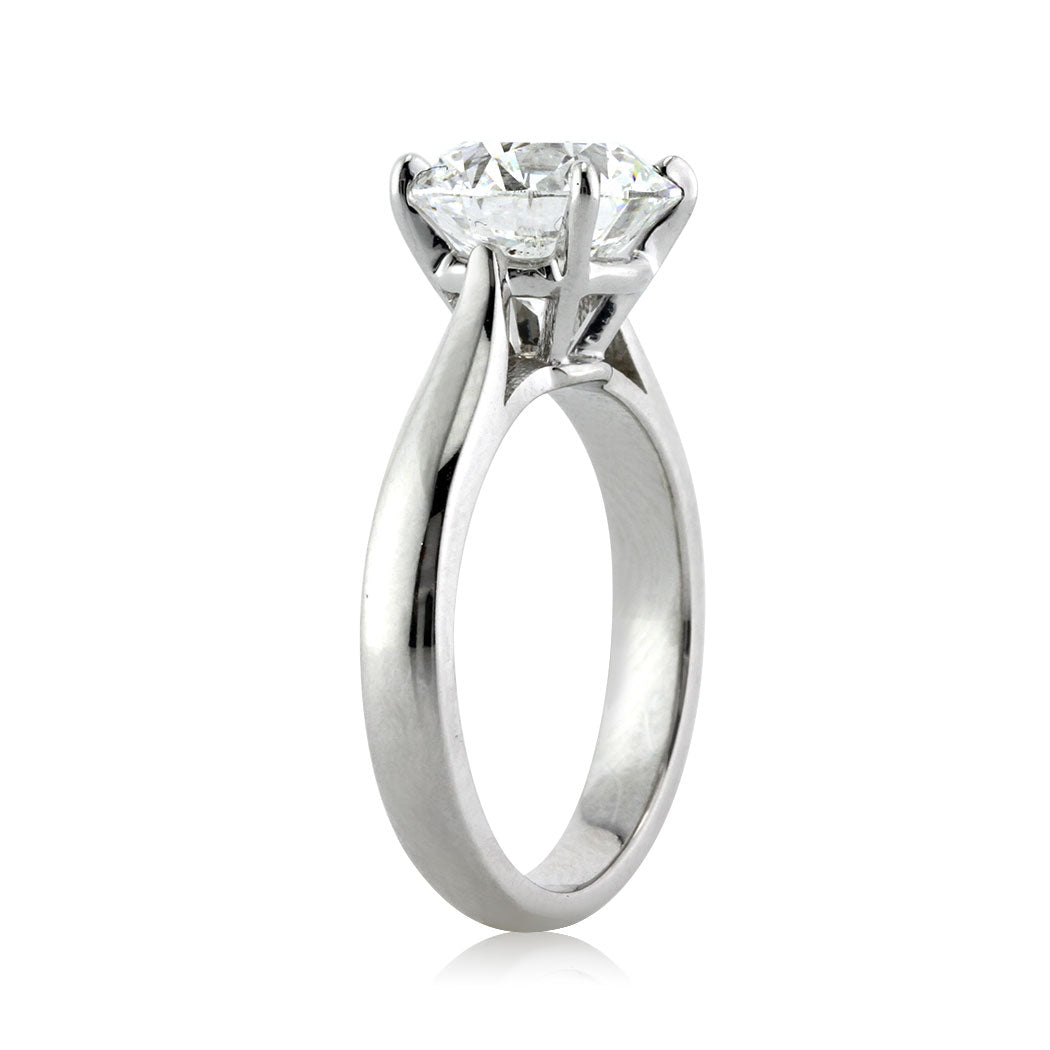 2.59ct Round Brilliant Cut Diamond Solitaire Engagement Ring