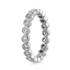 1.00ct Round Brilliant Cut Diamond Bezel Eternity Band in 18k White Gold