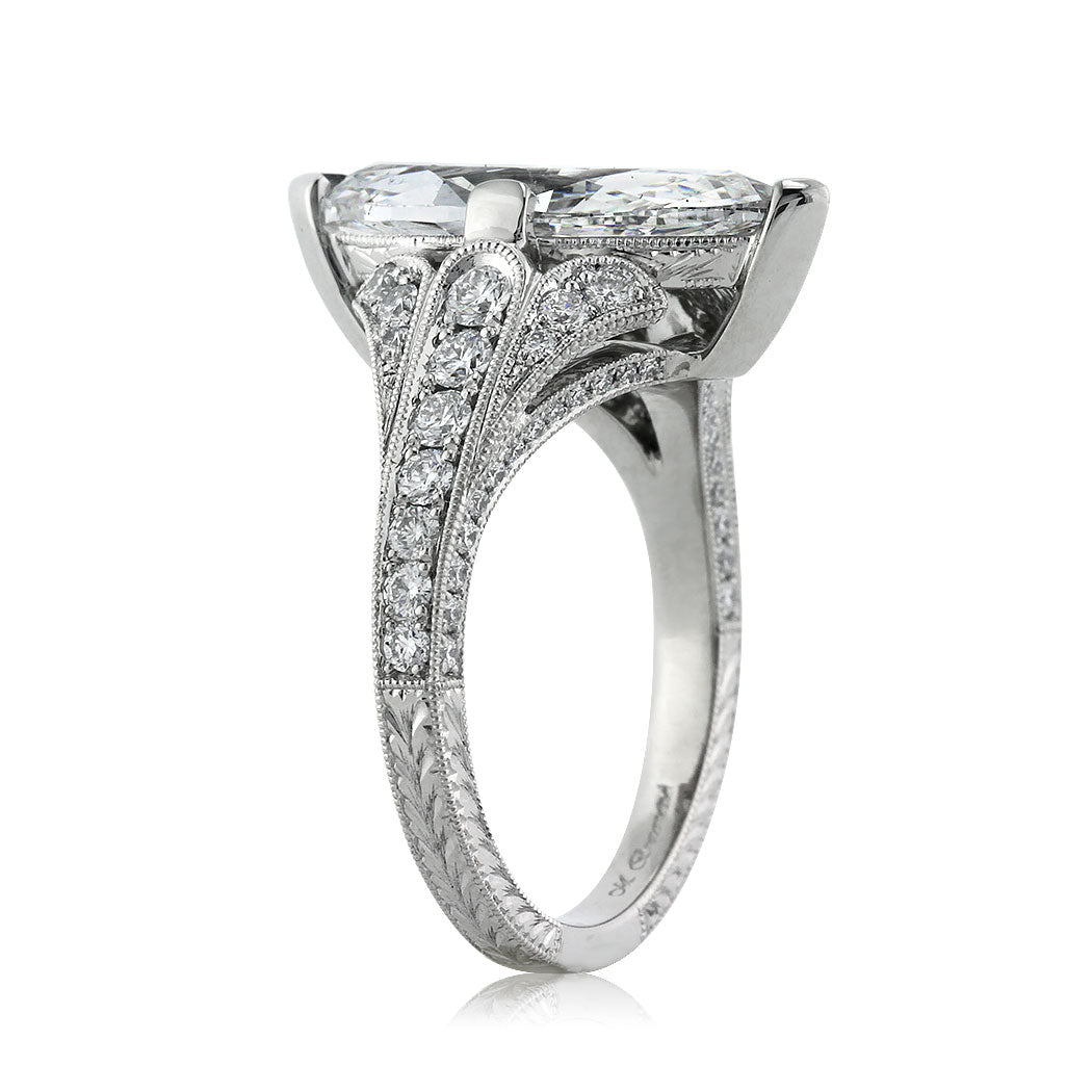 3.86ct Marquise Cut Diamond Engagement Ring