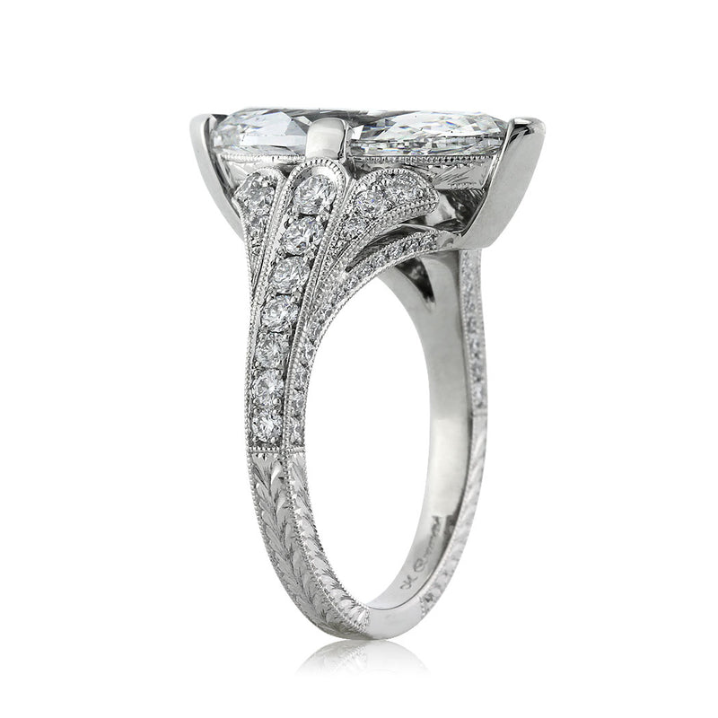 3.86ct Marquise Cut Diamond Engagement Ring