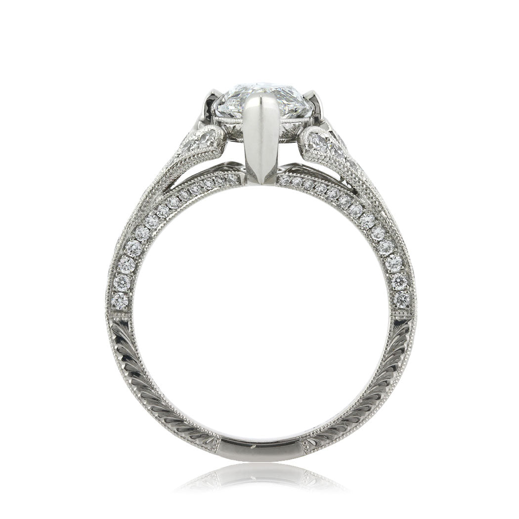 3.86ct Marquise Cut Diamond Engagement Ring