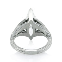 3.86ct Marquise Cut Diamond Engagement Ring
