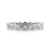 1.00ct Round Brilliant Cut Diamond Bezel Eternity Band in Platinum
