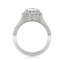 3.34ct Asscher Cut Diamond Engagement Ring