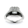 3.34ct Asscher Cut Diamond Engagement Ring