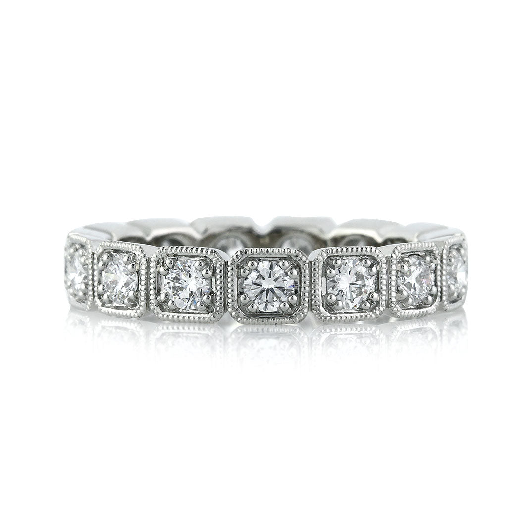 1.20ct Round Brilliant Cut Diamond Eternity Band in Platinum