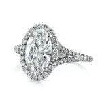 2.21ct Oval Cut Diamond Engagement Ring