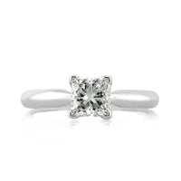 1.00ct Princess Cut Diamond Solitaire Engagement Ring