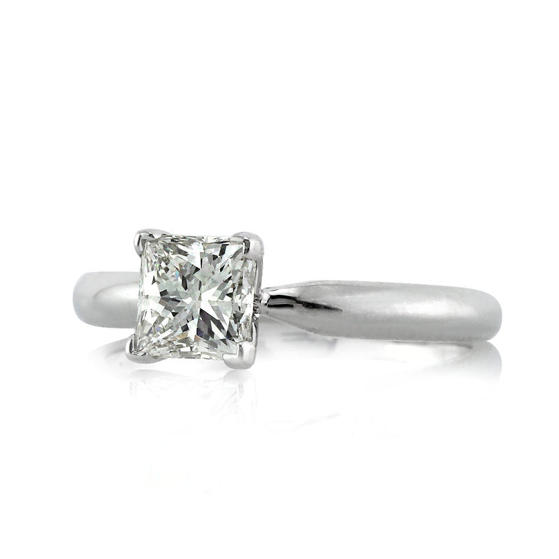 1.00ct Princess Cut Diamond Solitaire Engagement Ring