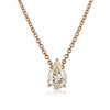 2.02ct Pear Shaped Diamond Solitaire Pendant in 14k Rose Gold
