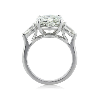5.83ct Oval Cut Diamond Three-Stone Engagement Ring