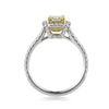 1.76ct Fancy Yellow Radiant Cut Diamond Engagement Ring