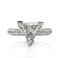 3.70ct Trillion Cut Diamond Engagement Ring