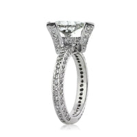 3.70ct Trillion Cut Diamond Engagement Ring