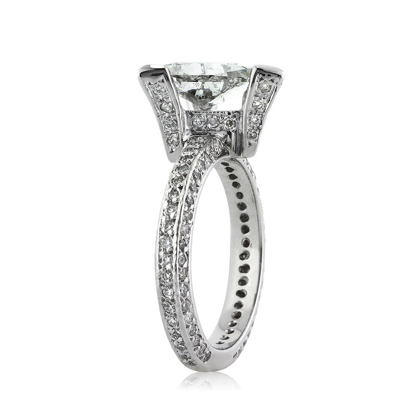3.70ct Trillion Cut Diamond Engagement Ring
