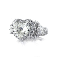 4.25ct Heart Shaped Diamond Engagement Ring