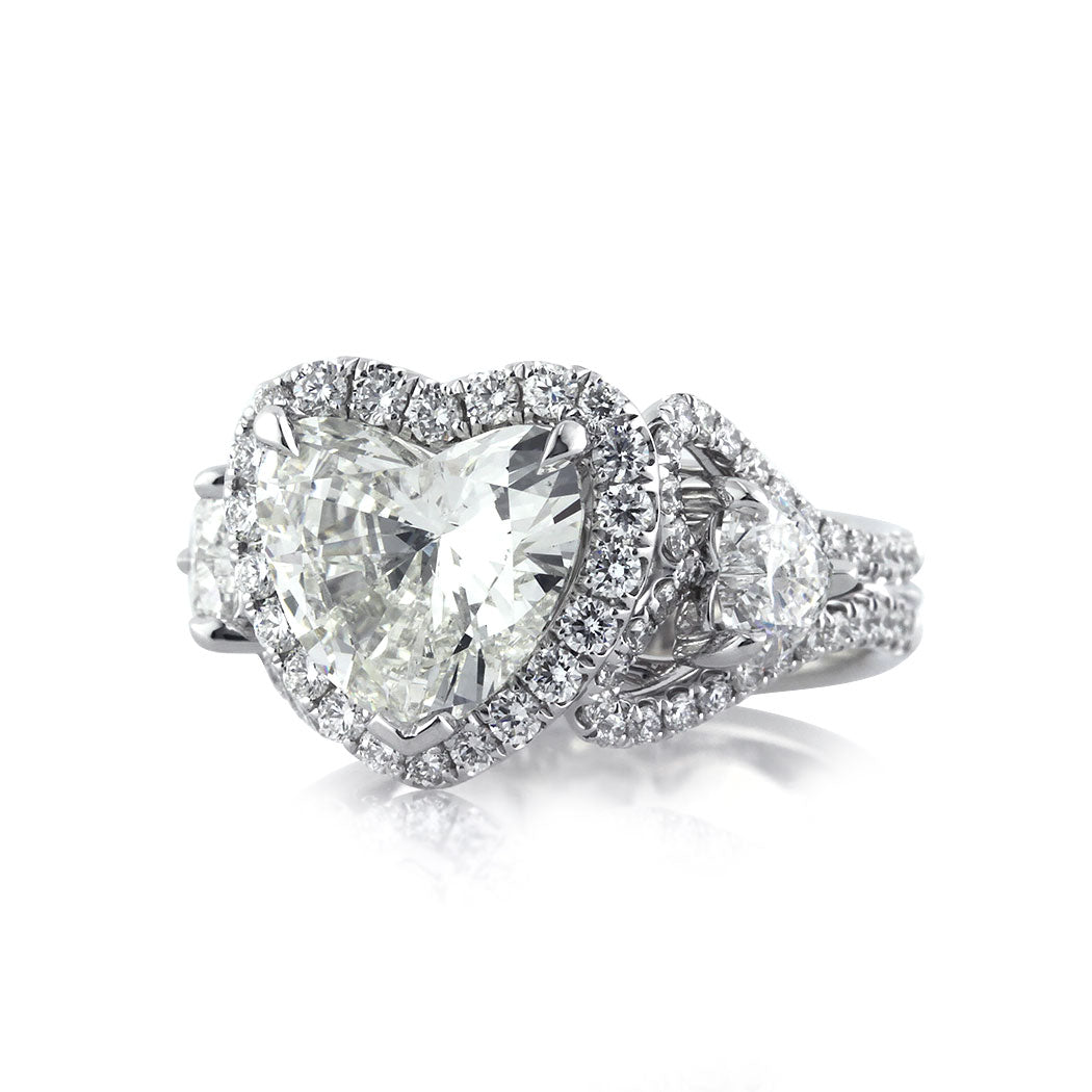 4.25ct Heart Shaped Diamond Engagement Ring