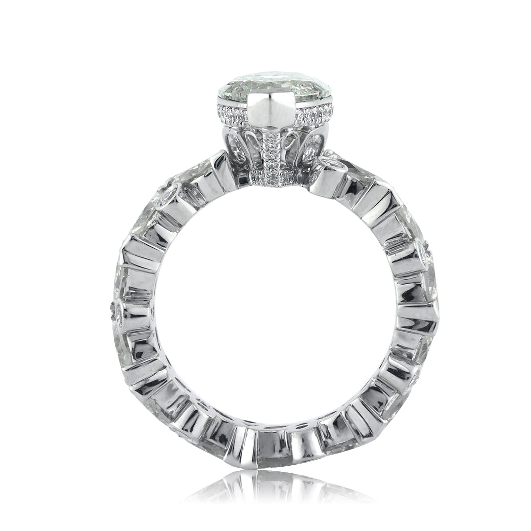 6.76ct Marquise Cut Diamond Engagement Ring