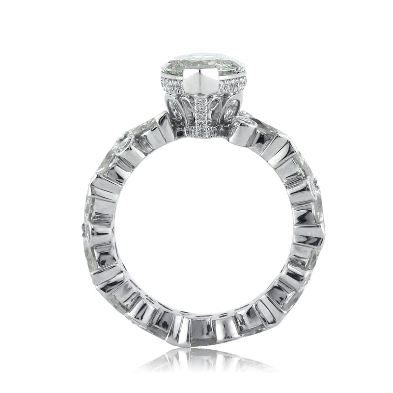 6.76ct Marquise Cut Diamond Engagement Ring