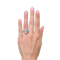 6.76ct Marquise Cut Diamond Engagement Ring