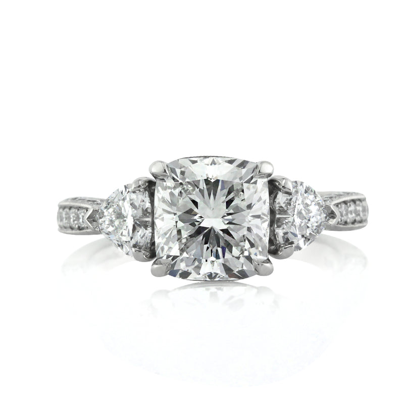 3.11ct Cushion Cut Diamond Engagement Ring