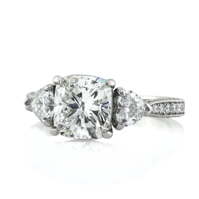 3.11ct Cushion Cut Diamond Engagement Ring