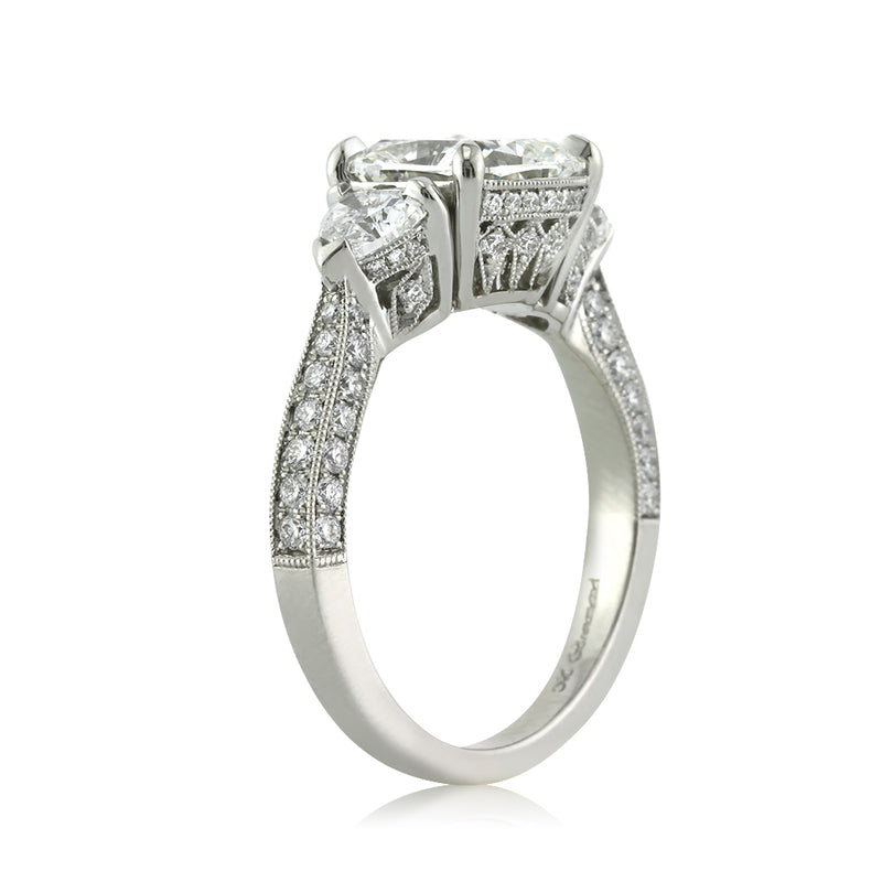 3.11ct Cushion Cut Diamond Engagement Ring