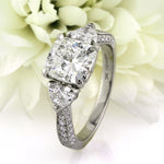 3.11ct Cushion Cut Diamond Engagement Ring