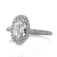 1.95ct Oval Cut Diamond Engagement Ring
