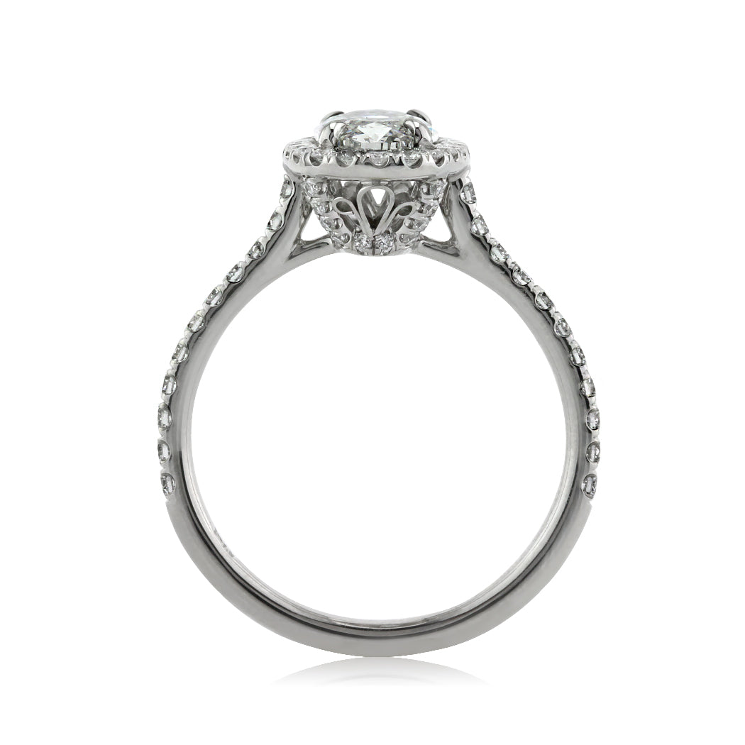 1.95ct Oval Cut Diamond Engagement Ring
