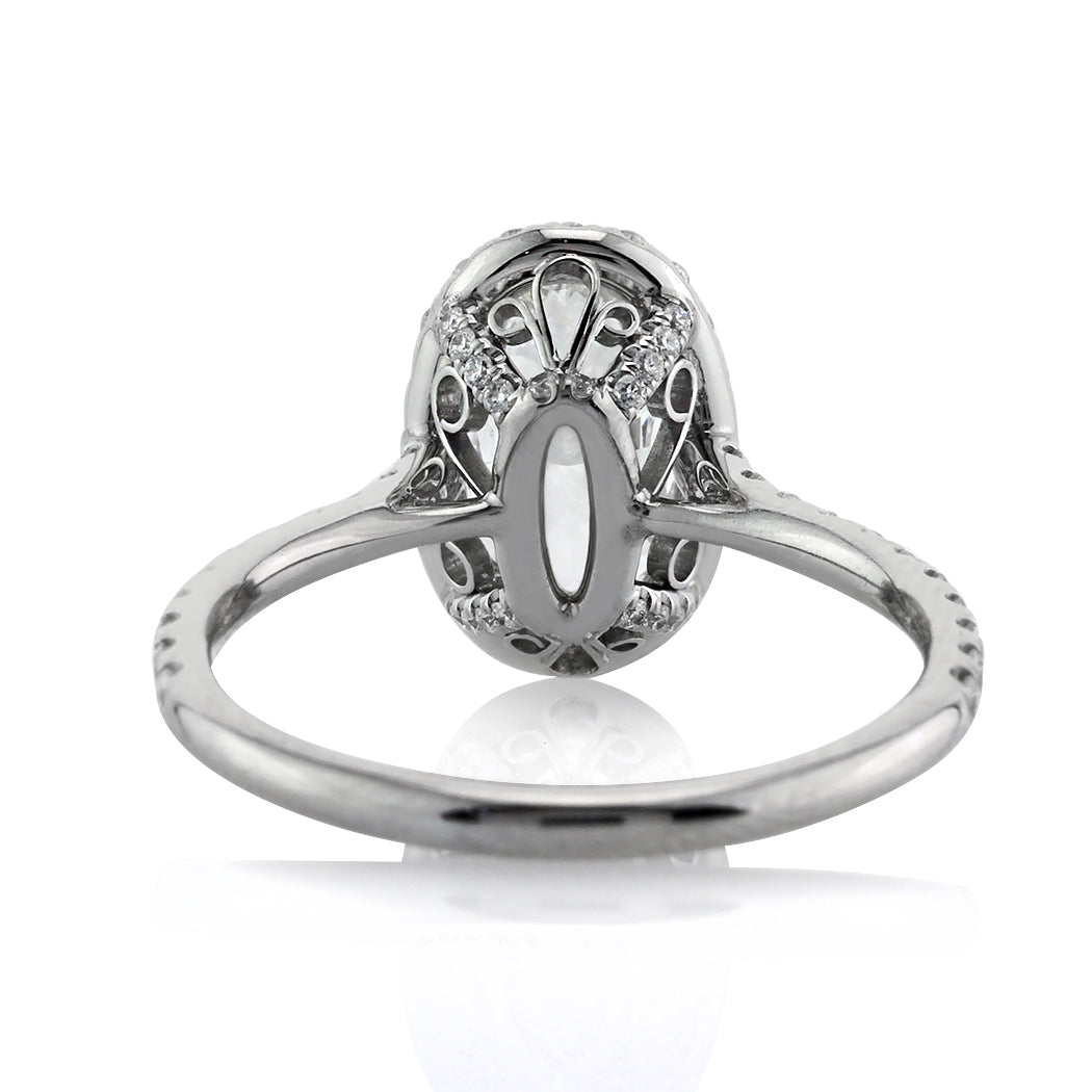 1.95ct Oval Cut Diamond Engagement Ring