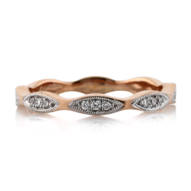 0.25ct Round Brilliant Cut Diamond Eternity Band in 18k Rose Gold