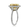 4.01ct Fancy Light Brown Yellow Oval Cut Diamond Engagement Ring
