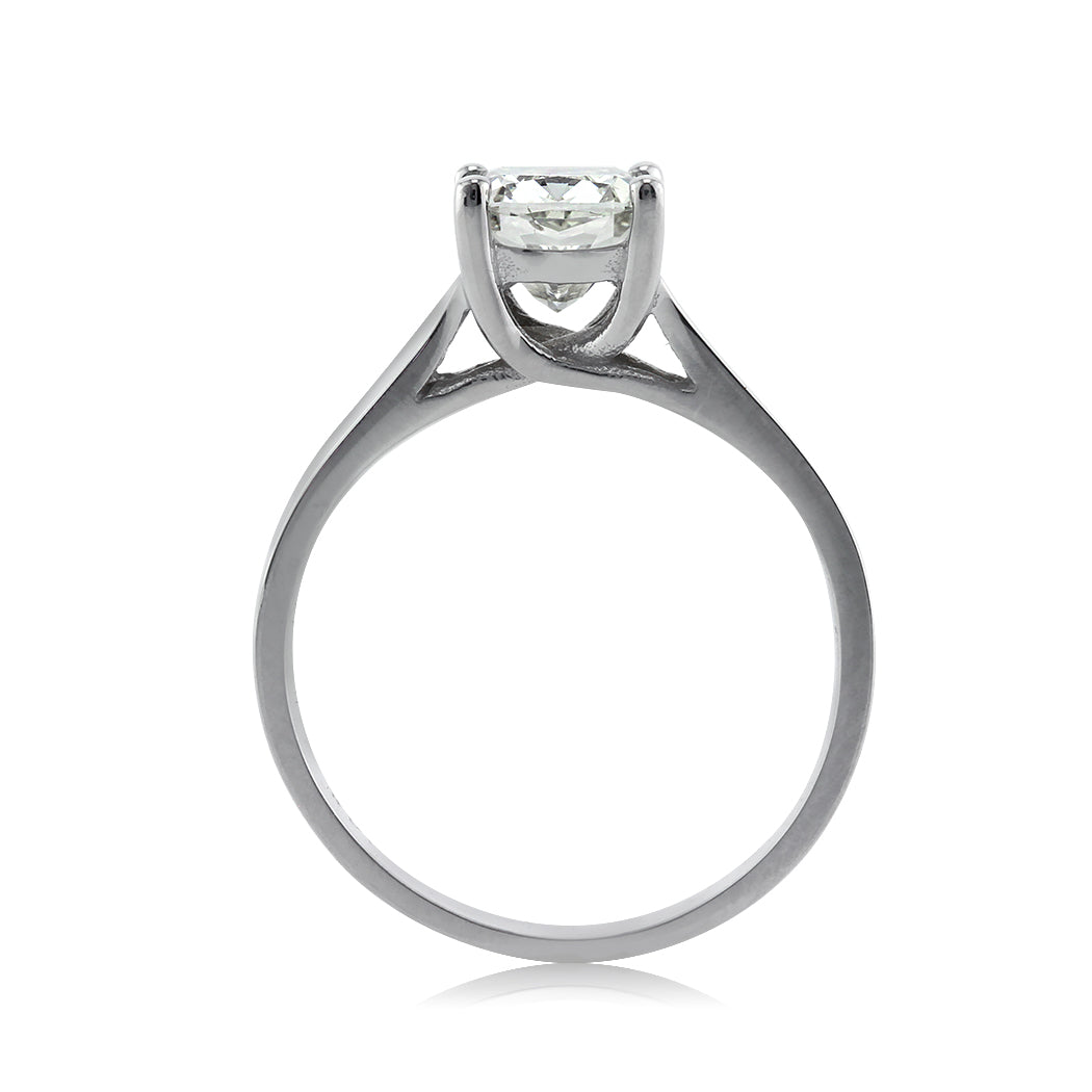 1.55ct Cushion Cut Diamond Solitaire Engagement Ring
